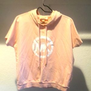 (4 for $20) Michael Kors Hooded Short-Sleeve Sweater